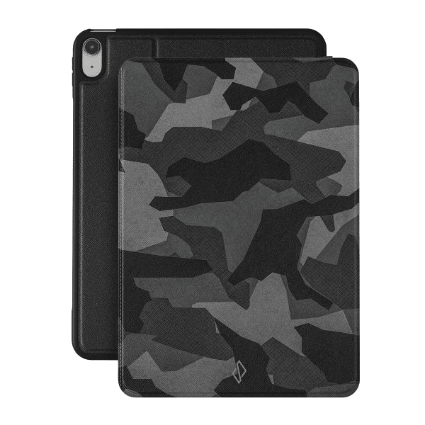 Burga iPad 10.9 (gen 10)/iPad 11 (A16) Fodral Folio Night Black Camouflage