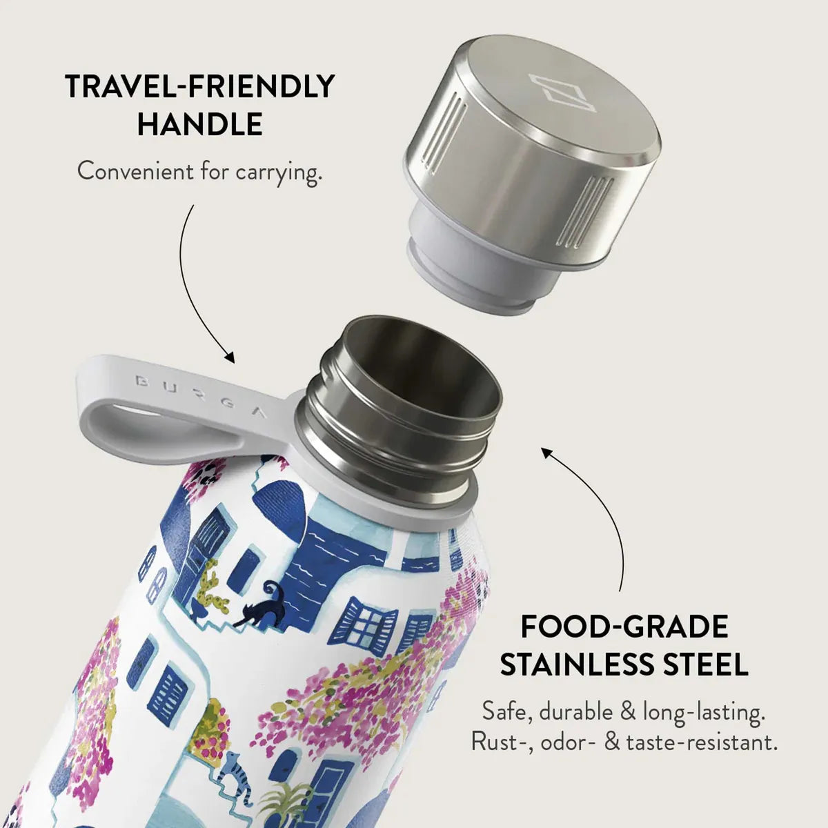 Burga Flaska Termos 800 ml Santorini