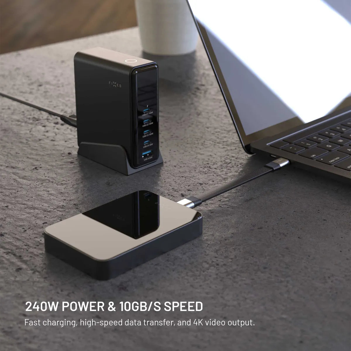 Fixed Kabel Clip USB 3.2 Gen2 240W