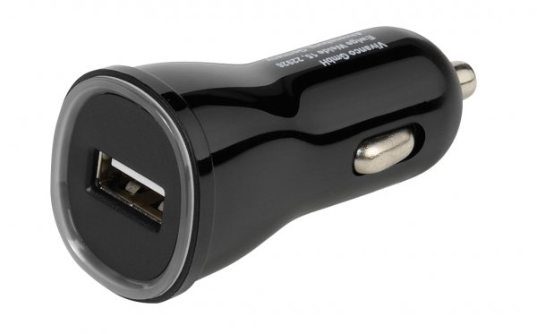 Vivanco Billaddare 1xUSB-A 2.1A 12/24V Svart