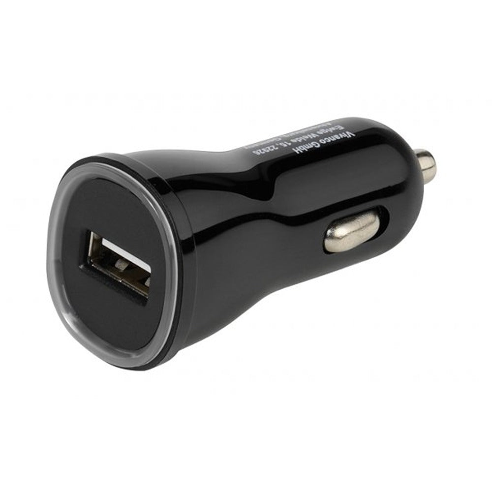 Vivanco Billaddare 1xUSB-A 2.1A 12/24V Svart