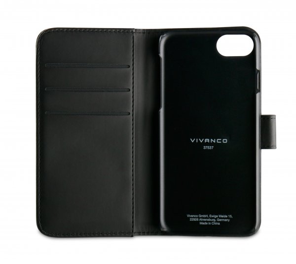 Vivanco iPhone 6/6S/7/8/SE Fodral Classic Wallet Svart