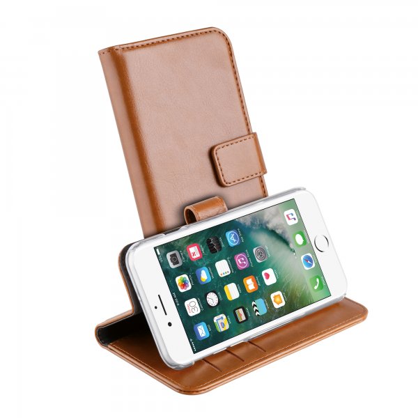 Vivanco iPhone 6/6S/7/8/SE Fodral Classic Wallet Brun