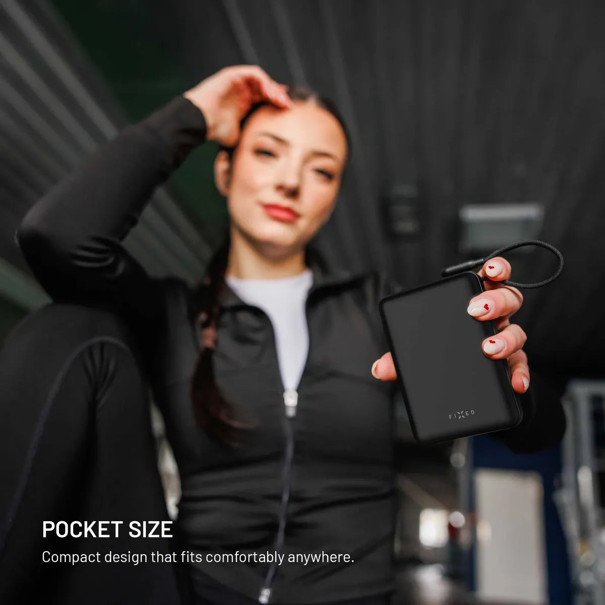 Fixed Zen 20 Loop Powerbank med inbyggd USB-C kabel 40W