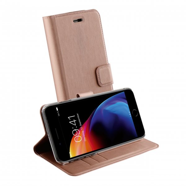Vivanco iPhone 6/6S Plus/iPhone 7 Plus/iPhone 8 Plus Fodral Classic Wallet Roseguld