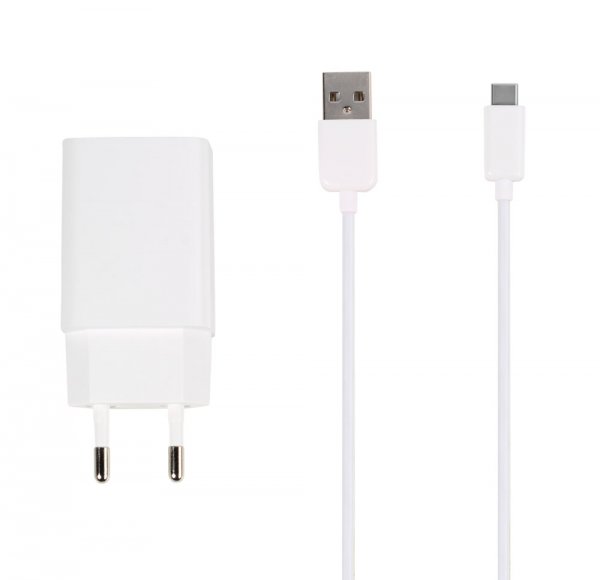 Vivanco Laddare med Kabel Adaptive Fast Charger Set USB-C 15W 1m Vit