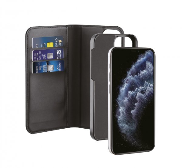 Vivanco iPhone 12 Mini Fodral 2in1 Wallet Case Svart