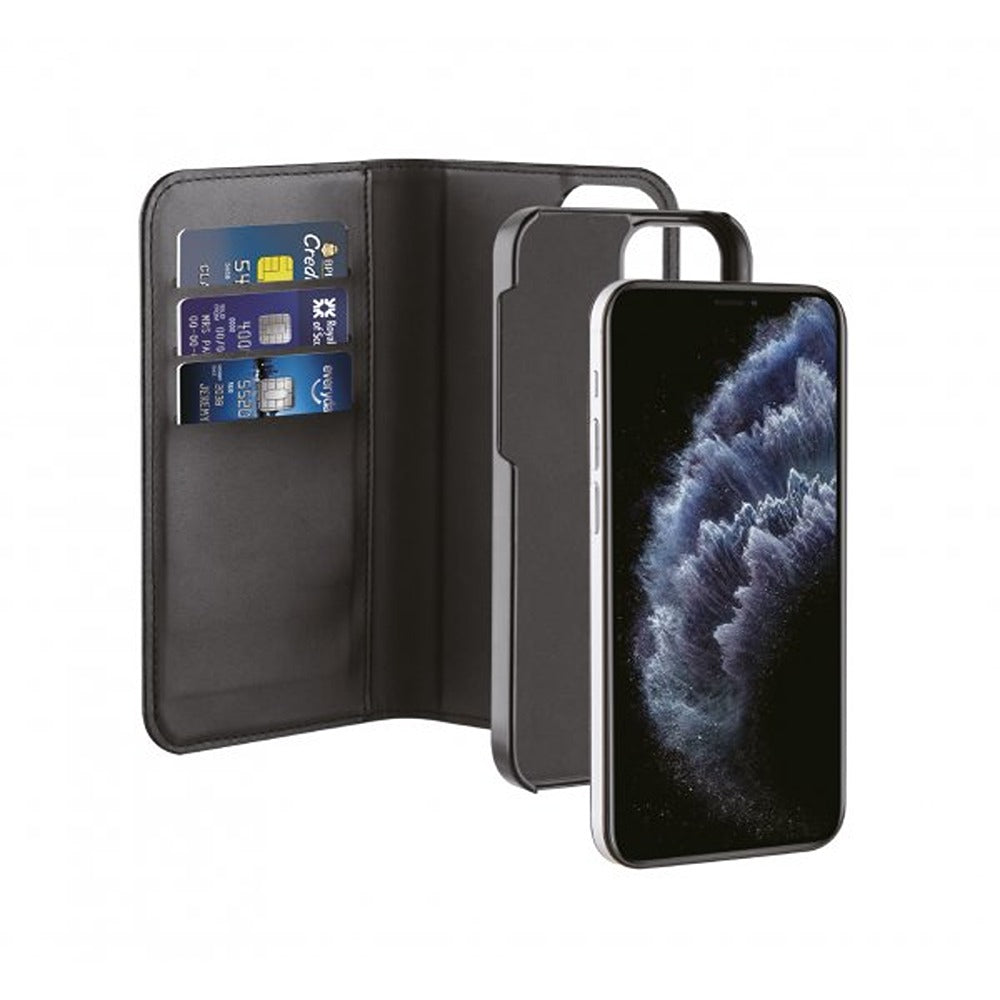 Vivanco iPhone 12/iPhone 12 Pro Fodral 2in1 Wallet Case Svart