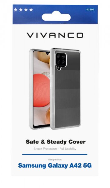 Vivanco Samsung Galaxy A42 5G Skal Safe & Steady Transparent