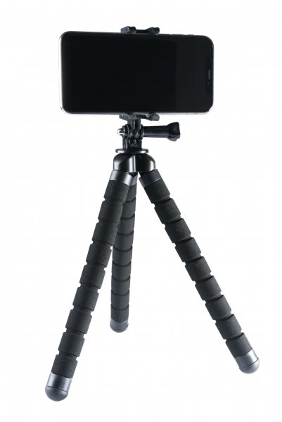 Vivanco Tripodstativ för Smartphone/GoPro/Actioncam 55-80mm