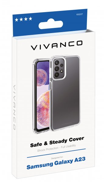 Vivanco Samsung Galaxy A23 5G Skal Safe & Steady Transparent