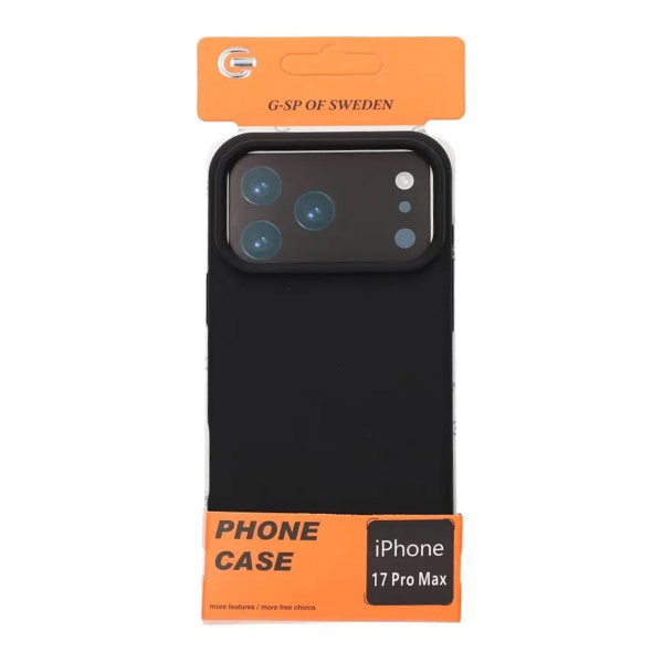 iPhone 17 Pro Max Skal Liquid Silicone Svart