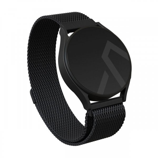 Burga Samsung Galaxy Watch 20mm Armband Metal Mesh Svart