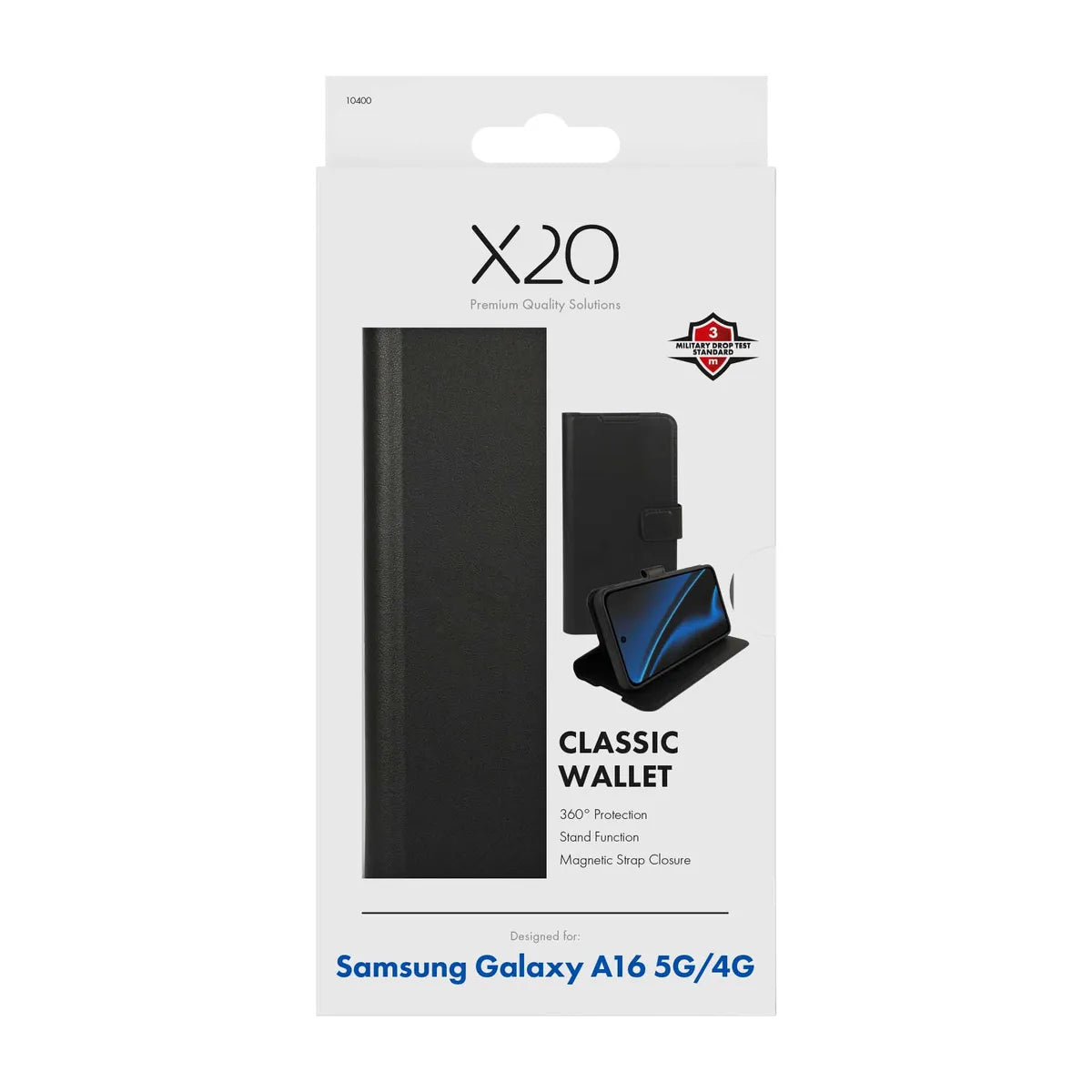 X2O Samsung Galaxy A16 Fodral Classic Wallet Svart