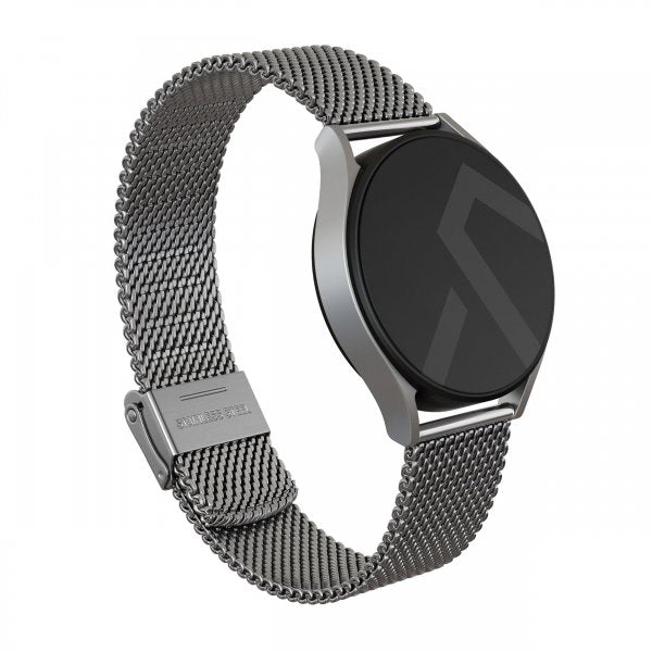 Burga Samsung Galaxy Watch 20mm Armband Mesh Elegance Silver