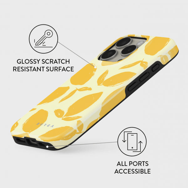 Burga iPhone 15 Pro Skal Tough MagSafe Lemon Tart