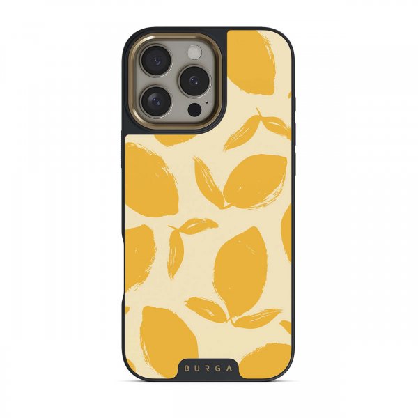 Burga iPhone 15 Pro Skal Elite Dark MagSafe Lemon Tart