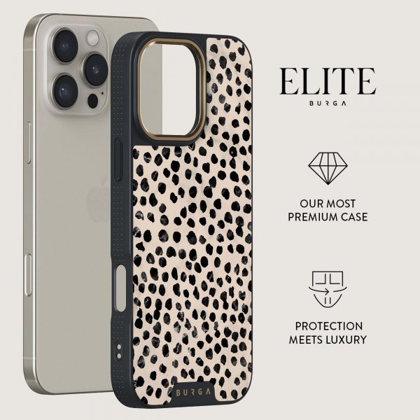 Burga iPhone 14 Skal Elite Dark MagSafe Almond Latte