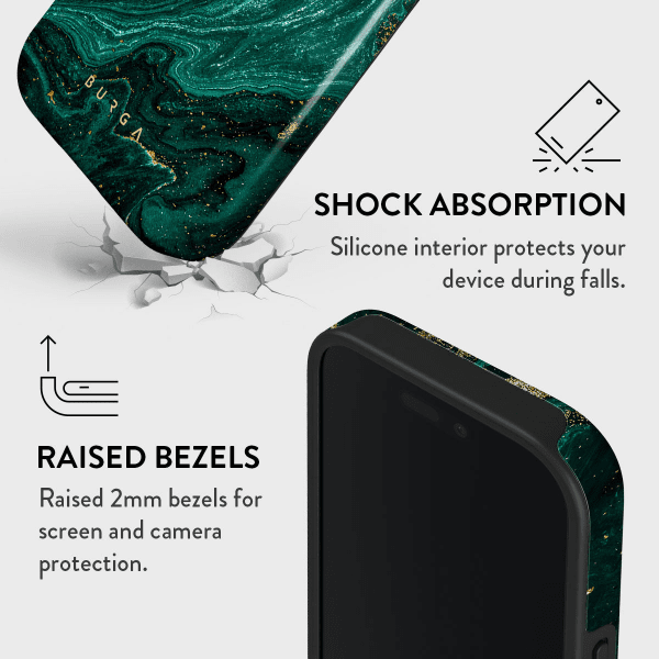 Burga iPhone 14 Skal Tough MagSafe Emerald Pool