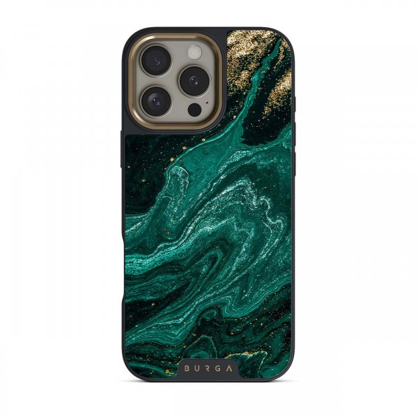 Burga iPhone 15 Skal Elite Dark MagSafe Emerald Pool