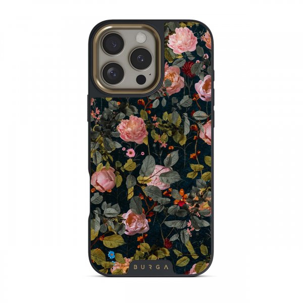 Burga iPhone 15 Pro Skal Elite Dark MagSafe Bloomy Garden