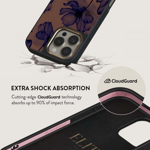 Burga iPhone 15 Skal Elite Dark MagSafe Velvet Night