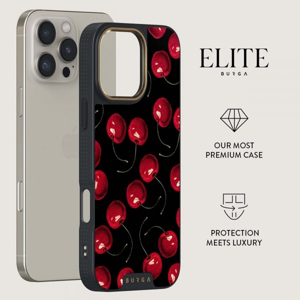 Burga iPhone 16 Pro Skal Elite Dark MagSafe Cherrybomb