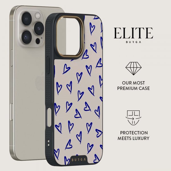 Burga iPhone 15 Plus Skal Elite Dark MagSafe Love Me Right