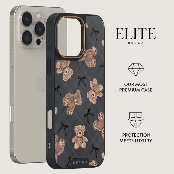 Burga iPhone 16 Plus Skal Elite Dark MagSafe BFF