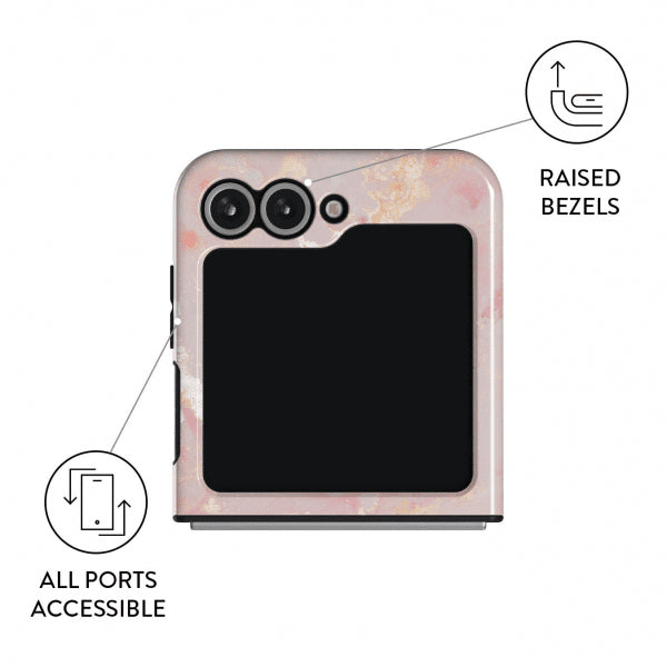 Burga Samsung Galaxy Z Flip 6 Skal Tough Golden Coral