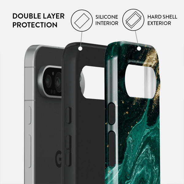 Burga Google Pixel 9/Pixel 9 Pro Skal Tough Emerald Pool