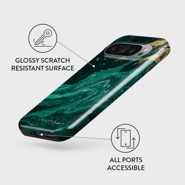 Burga Google Pixel 9/Pixel 9 Pro Skal Tough Emerald Pool