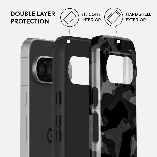 Burga Google Pixel 9 Pro XL Skal Tough Night Black Camo