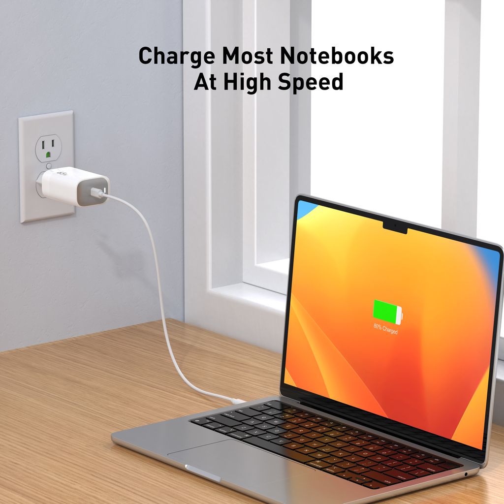 SiGN 65W Snabbladdare USB-C PD Vit
