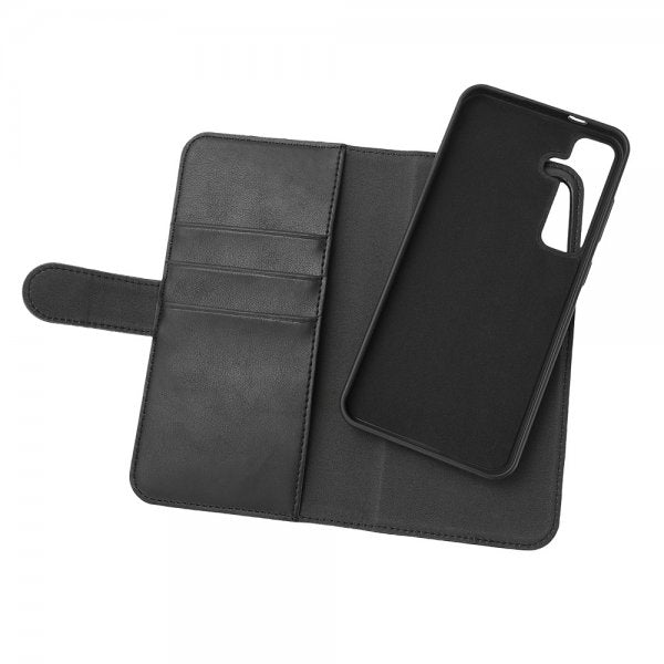 Essentials Samsung Galaxy S24 Plus Fodral 2-in-1 Vegan Leather Svart