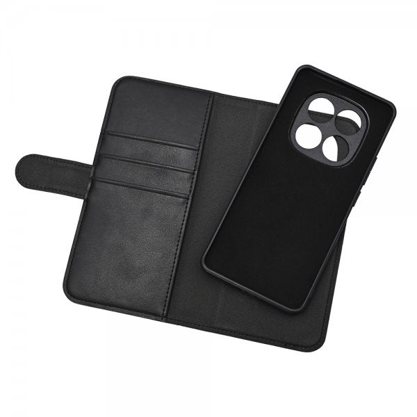 Essentials Xiaomi Redmi Note 14 Pro 5G Fodral 2-in-1 Vegan Leather Svart