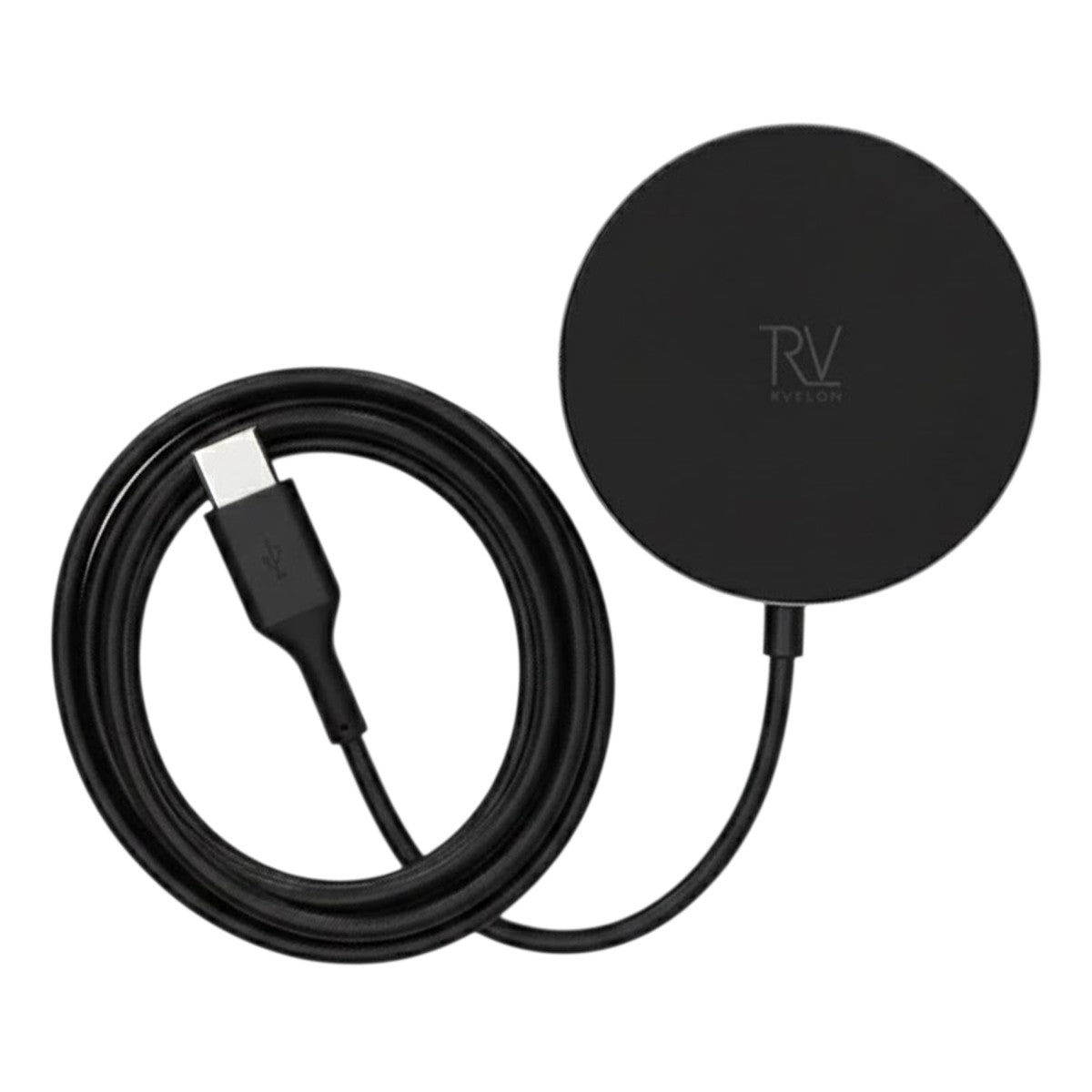 Rvelon Trådlös MagSafe Laddare med Stativ Qi2 15W USB-C Grå