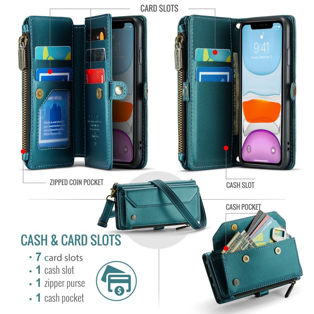 CaseMe iPhone 11 Fodral C36 Series Grön