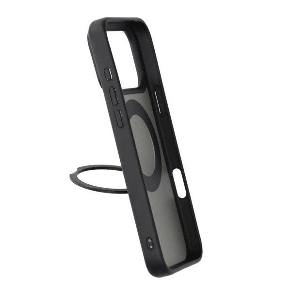 iPhone 17 Pro Max Skal Roterbart MagSafe Stativ Svart