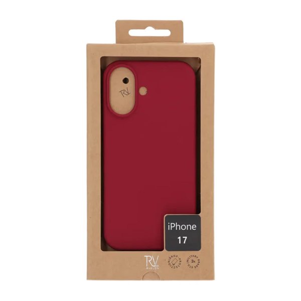 Rvelon iPhone 17 Skal Silikon MagSafe Röd
