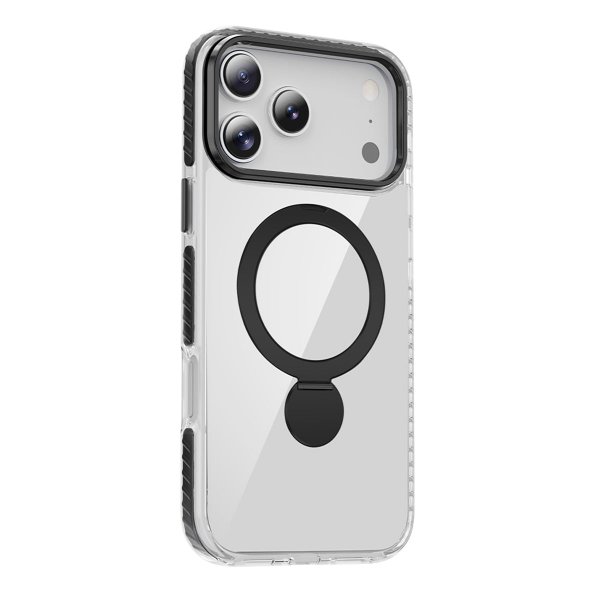 iPhone 17 Pro Skal Ringstativ MagSafe Svart