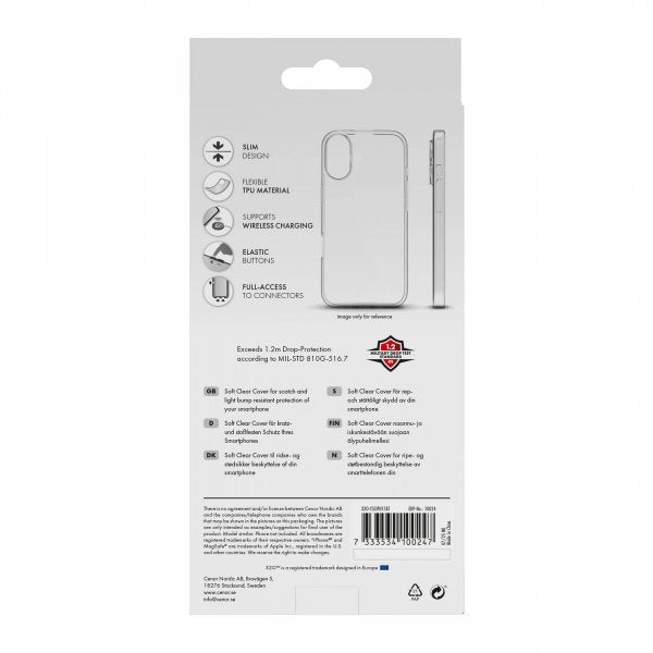 X2O iPhone Air Skal Soft Clear Cover Transparent