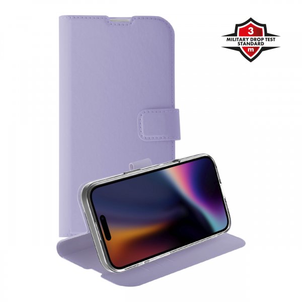 X2O iPhone 17 Fodral Classic Wallet Lavender