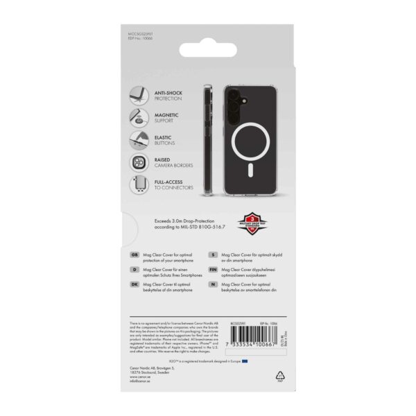X2O Samsung Galaxy S25 FE Skal Mag Clear Transparent