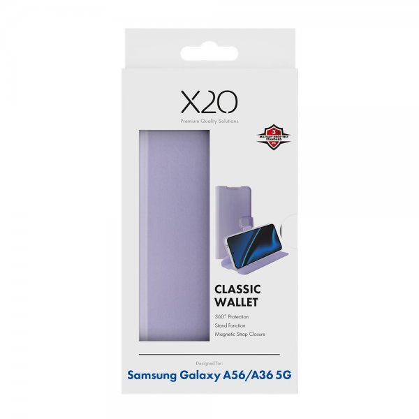 X2O Samsung Galaxy A36/Galaxy A56 Fodral Classic Wallet Lavender