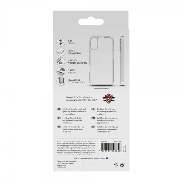 X2O Honor X5c Plus Skal Soft Clear Cover Transparent