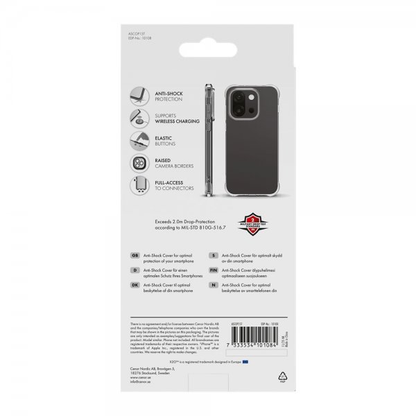 X2O OnePlus 15 Skal Anti-Shock Transparent