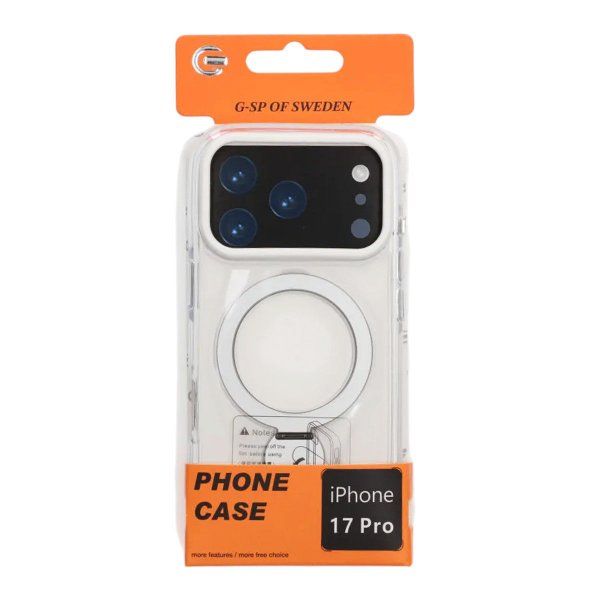 iPhone 17 Pro Skal Ringstativ MagSafe Transparent
