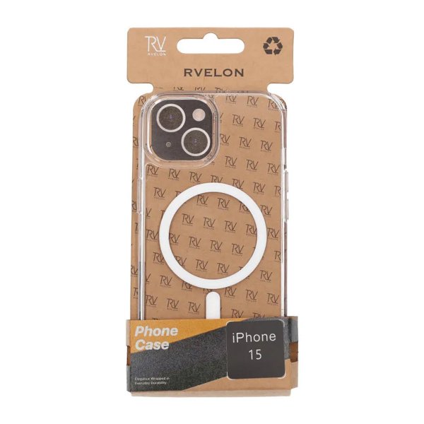 Rvelon iPhone 15 Skal MagSafe TPU Transparent