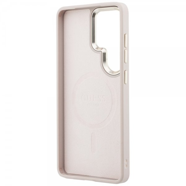 Guess Samsung Galaxy S26 Ultra Skal 4G Embossed MagSafe Rosa